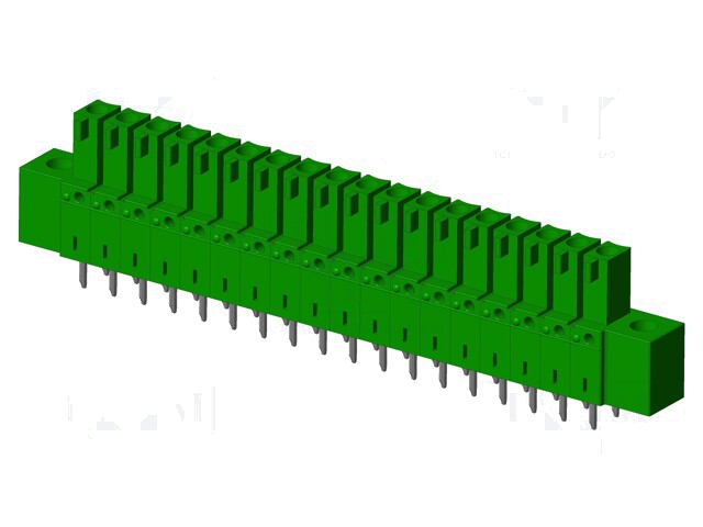 Connector: ontkoppelbare terminal strip; contact; vrouwelijk Connector: ontkoppelbare terminal strip; contact; vrouwelijk